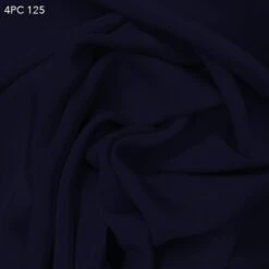 4 Ply Silk Crepe - Navy Blue