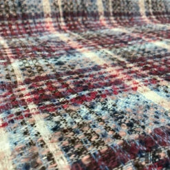 Italian Plaid Wool Tweed - Multicolor 10 Italian Plaid Wool Tweed - Multicolor -Fabrics And Fabrics Store 5387 wool2