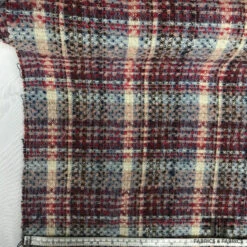 Italian Plaid Wool Tweed - Multicolor 11 Italian Plaid Wool Tweed - Multicolor -Fabrics And Fabrics Store 5387 wool24