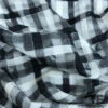 Novelty Plaid Wool Gauze - Black/White -Fabrics And Fabrics Store 5536 WOOL GAUZE