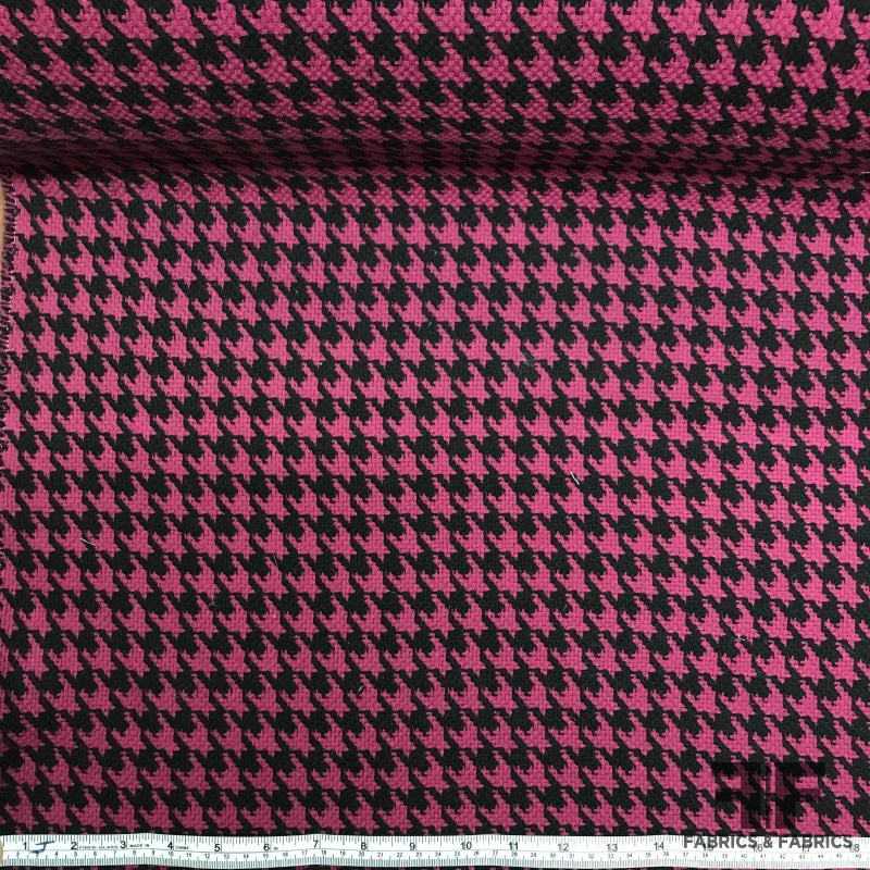 Wool Houndstooth Coating - Purple / Black 5 Wool Houndstooth Coating - Purple / Black - Image 3
