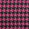 Wool Houndstooth Coating - Purple / Black