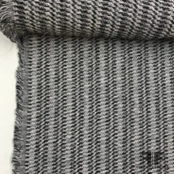 French Wool/Cotton Blend Tweed - Grey / Black / Silver 8 French Wool/Cotton Blend Tweed - Grey / Black / Silver -Fabrics And Fabrics Store 5818 TWEED1