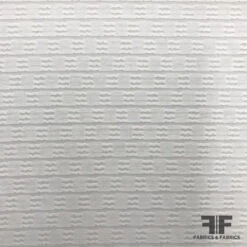 Textured Semi Sheer Cotton - White -Fabrics And Fabrics Store 5842 cotton1