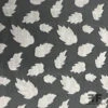 Leaf Design Burnout Silk - Black 1 Leaf Design Burnout Silk - Black -Fabrics And Fabrics Store 6004 BURNOUT1