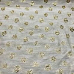 Novelty Italian Metallic Floral Woven Organza - Gold/Ivory 9 Novelty Italian Metallic Floral Woven Organza - Gold/Ivory -Fabrics And Fabrics Store 6063 metallic3