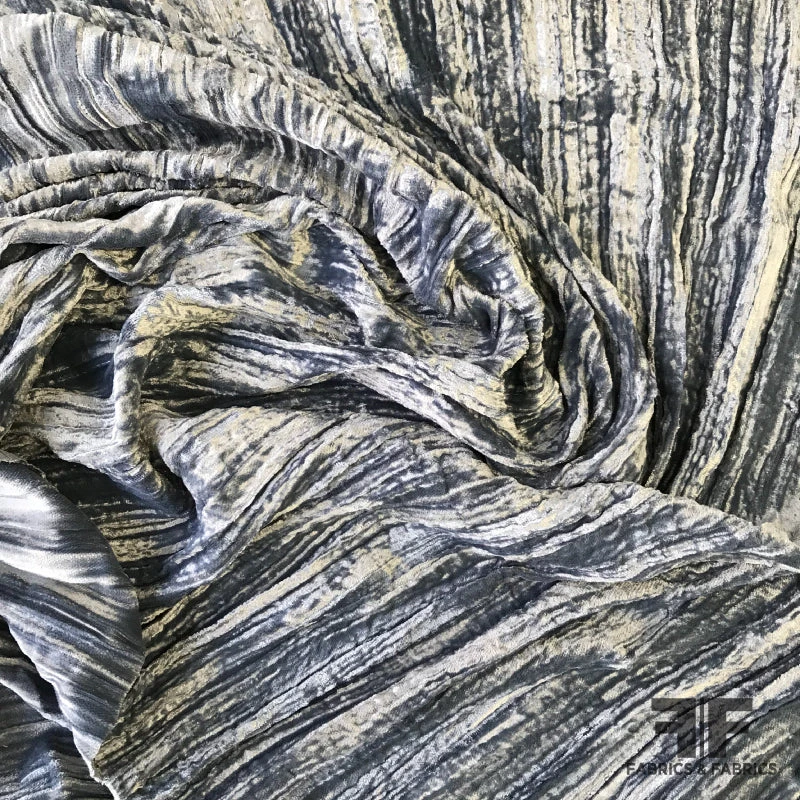 Solid Crinkled Micro Velvet - Grey 3 Solid Crinkled Micro Velvet - Grey