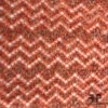 Chevron Boucle Wool Crochet Knit - Orange-Coral / Multicolor -Fabrics And Fabrics Store 6206 OPEN WEAVE WOOL1