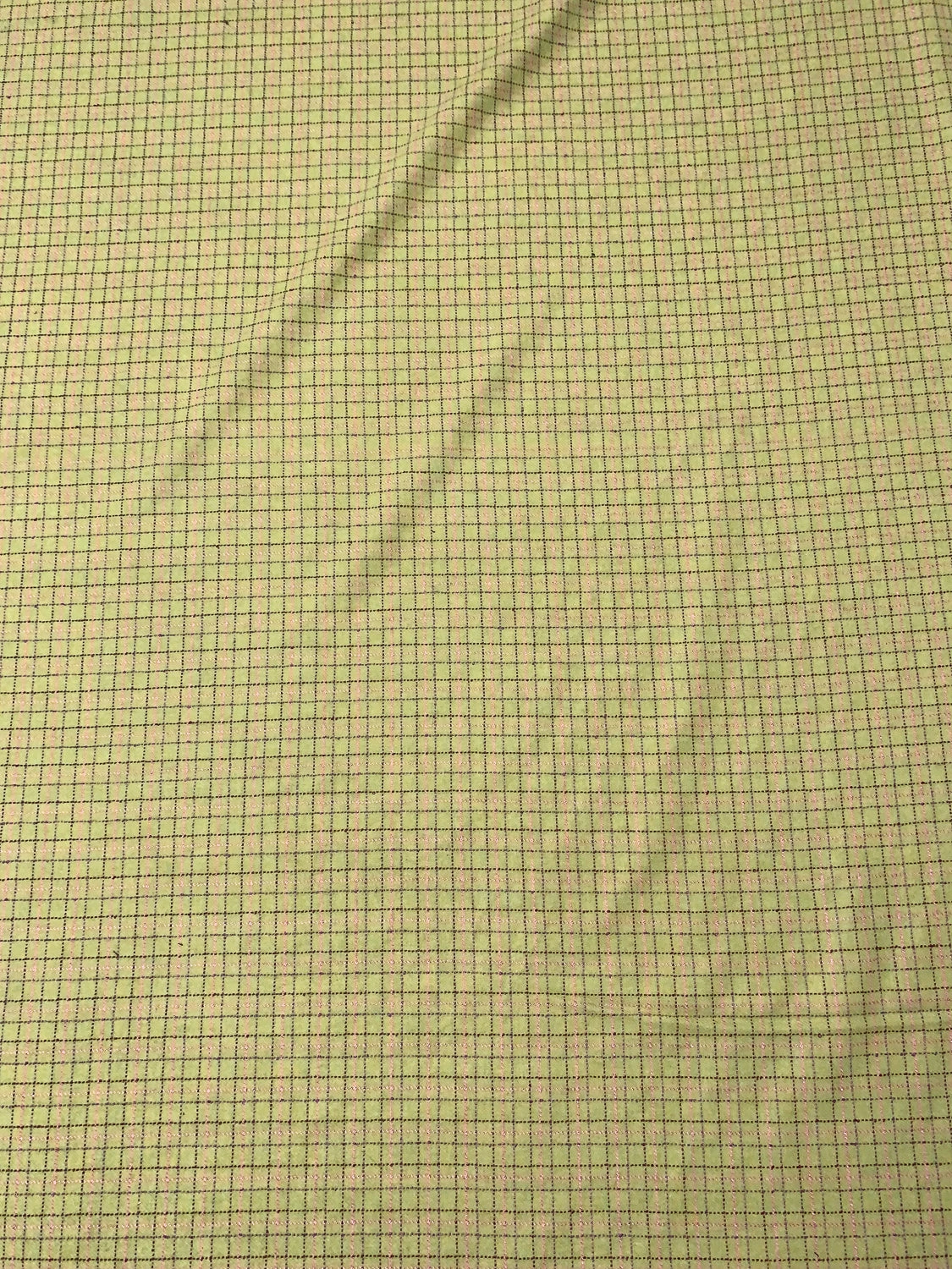 Italian Plaid Wool Tweed - Green/Maroon/Pink 5 Italian Plaid Wool Tweed - Green/Maroon/Pink - Image 3