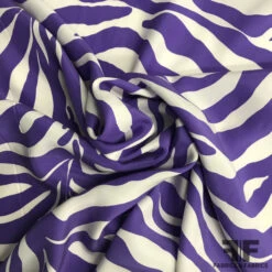 Zebra Striped Silk Charmeuse - Purple/White 9 Zebra Striped Silk Charmeuse - Purple/White -Fabrics And Fabrics Store 6394 zebra twist