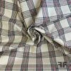 Plaid Stretch Cotton Twill - Cream / Navy / Red -Fabrics And Fabrics Store 6617 cp 3