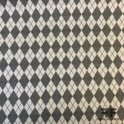 Argyle Cotton Jacquard - Grey