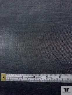 Italian Twill Woven Sheer Lamé - Midnight Navy -Fabrics And Fabrics Store 6718 5