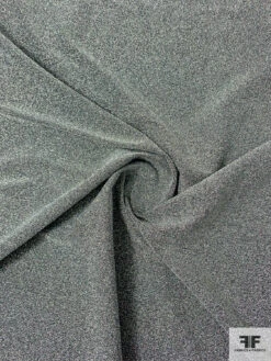 Metallic Stretch Poly Lurex Knit - Silver/Black 10 Metallic Stretch Poly Lurex Knit - Silver/Black -Fabrics And Fabrics Store 6719 1