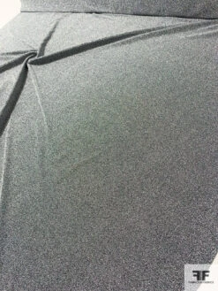 Metallic Stretch Poly Lurex Knit - Silver/Black 13 Metallic Stretch Poly Lurex Knit - Silver/Black -Fabrics And Fabrics Store 6719 7