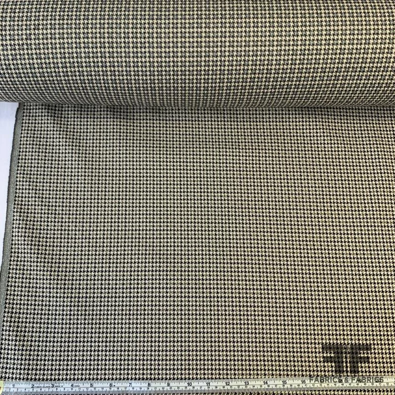 Italian Metallic Houndstooth Stretch Cotton Suiting - Black/Pale Nude 4 Italian Metallic Houndstooth Stretch Cotton Suiting - Black/Pale Nude - Image 2