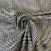 Italian Metallic Houndstooth Stretch Cotton Suiting - Black/Pale Nude -Fabrics And Fabrics Store 6743 cp 3