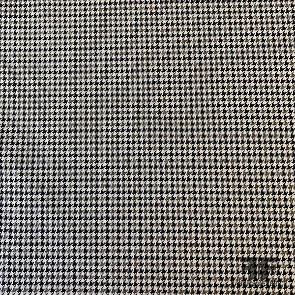 Italian Metallic Houndstooth Stretch Cotton Suiting - Black/Pale Nude 5 Italian Metallic Houndstooth Stretch Cotton Suiting - Black/Pale Nude - Image 3