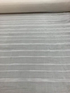 Italian Cotton-Rayon Stripe Jacquard - White -Fabrics And Fabrics Store 7071 2