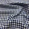 Italian Small Gingham Check Yarn Dyed Cotton Shirting - Blue / White 2 Italian Small Gingham Check Yarn Dyed Cotton Shirting - Blue / White -Fabrics And Fabrics Store 7086 1