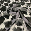 Italian Floral Silk Cut Velvet - Black / Navy -Fabrics And Fabrics Store 7169 4