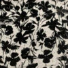 Wild Flower Cut Velvet - Black