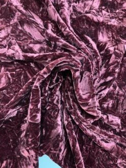 Solid Crushed Velvet - Bordeaux 7 Solid Crushed Velvet - Bordeaux -Fabrics And Fabrics Store 7230 3