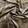 Geometric Embossed-Look Printed Velvet - Mocha Brown 2 Geometric Embossed-Look Printed Velvet - Mocha Brown -Fabrics And Fabrics Store 7237 2