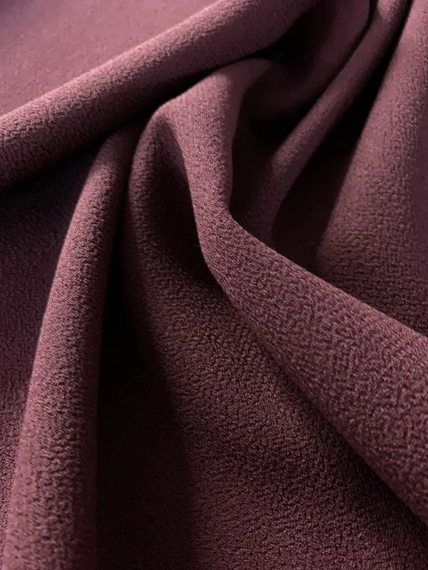 Italian Quality Double Wool Crepe - Plum 3 Italian Quality Double Wool Crepe - Plum