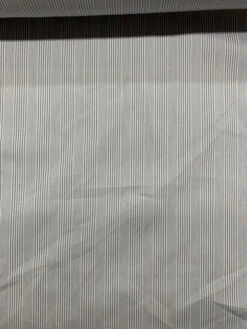 Striped Stretch Cotton Shirting - Grey / White -Fabrics And Fabrics Store 7456 2