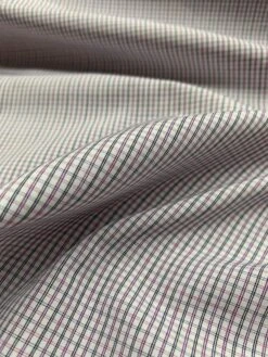 Mini Plaid Cotton Shirting - Blue / Grey / Purple -Fabrics And Fabrics Store 7464 4