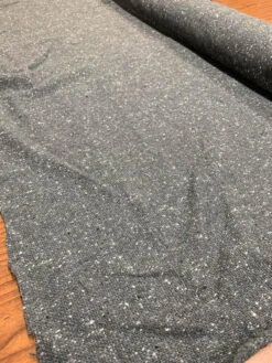 Italian Speckled Donegal Jacket Weight Wool Tweed - Grey / White -Fabrics And Fabrics Store 7509 2