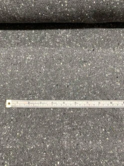 Italian Speckled Donegal Jacket Weight Wool Tweed - Grey / White -Fabrics And Fabrics Store 7509 3