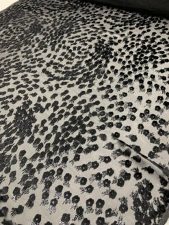 French Polka Dot Floral Metallic Burnout Velvet - Black 11 French Polka Dot Floral Metallic Burnout Velvet - Black -Fabrics And Fabrics Store 7626 2