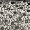 Floral Vines Burnout Velvet - Black