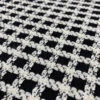 Windowpane Woven Wool Tweed - Black / White