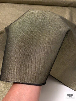 Diagonal Twill Weave Metallic Lamé - Gold / Silver / Black -Fabrics And Fabrics Store 7746 5