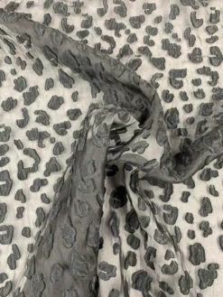 Irregular Shapes Fil Coupé Novelty Organza - Black