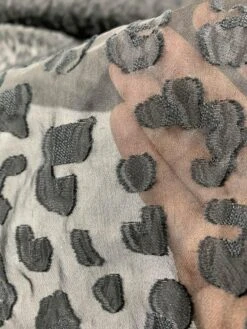 Irregular Shapes Fil Coupé Novelty Organza - Black -Fabrics And Fabrics Store 7900 4