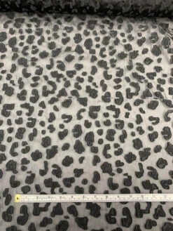 Irregular Shapes Fil Coupé Novelty Organza - Black -Fabrics And Fabrics Store 7900 6