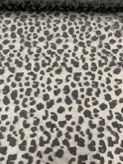 Irregular Shapes Fil Coupé Novelty Organza - Black -Fabrics And Fabrics Store 7900 7