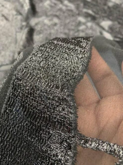 J Mendel Novelty Abstract Fil Coupé Metallic Chiffon - Black -Fabrics And Fabrics Store 7962 4