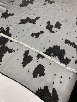 Floral Gradient Fil Coupé Silk Chiffon - Black -Fabrics And Fabrics Store 7964 5