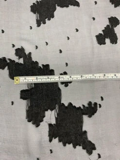 Floral Gradient Fil Coupé Silk Chiffon - Black -Fabrics And Fabrics Store 7964 6