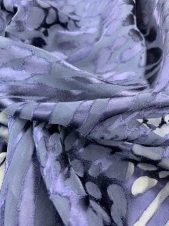 Animal Pattern Burnout Chiffon - Navy Blue -Fabrics And Fabrics Store 7967 5