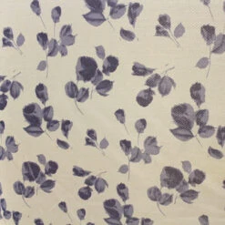 Italian Floral Woven Brocade - Purple/Grey