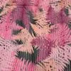 Tropical Leaf Printed Vertical Stripes With Lurex Pinstripes Burnout Silk - Magenta / Pink / Black / Gold 1 Tropical Leaf Printed Vertical Stripes With Lurex Pinstripes Burnout Silk - Magenta / Pink / Black / Gold -Fabrics And Fabrics Store 8013 1