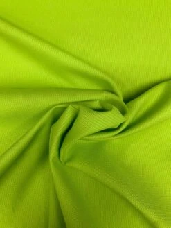 Solid Textured Cotton Pique - Lime Green