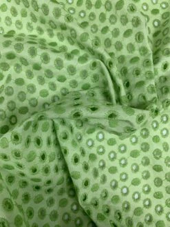 Circles Embroidered Cotton Eyelet - Lime Green -Fabrics And Fabrics Store 8042 4