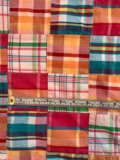 Patchwork Madras Plaid Cotton Shirting - Multicolor -Fabrics And Fabrics Store 8153 5